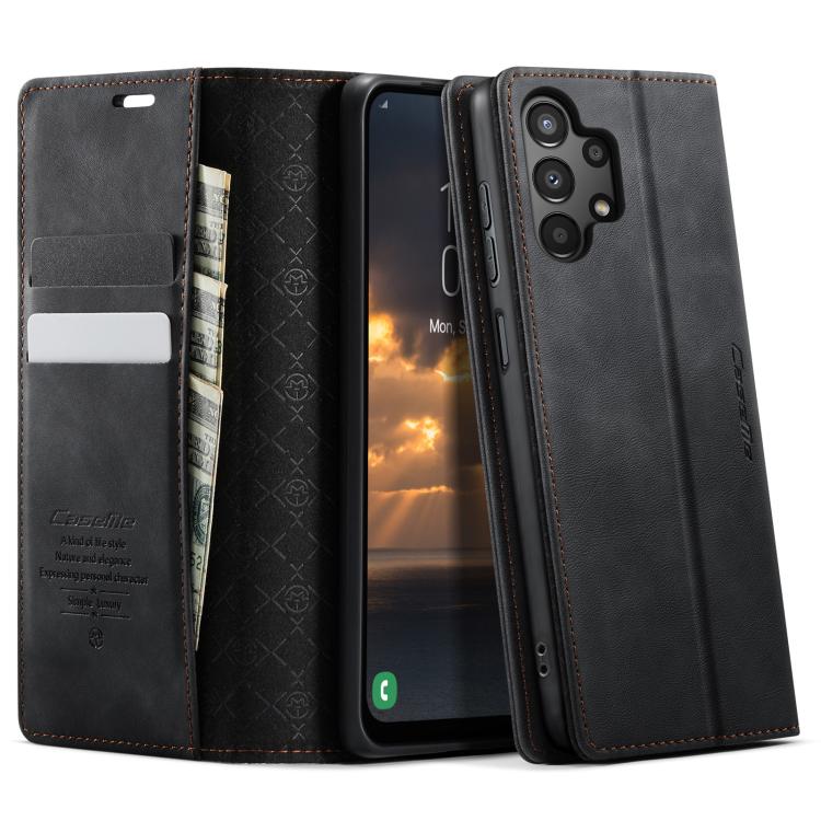 Custodia per telefono CaseMe 033 con fodera in pelle di vitello, inserti in microfibra e protezione RFID., For Samsung Galaxy A14, For Samsung Galaxy A13 / A04s, For Samsung Galaxy A52 / A52s 5G, For Samsung Galaxy A50s / A30s
