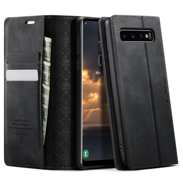 Custodia per telefono CaseMe 033 con fodera in pelle di vitello, inserti in microfibra e protezione RFID., For Samsung Galaxy S10, For Samsung Galaxy A17, For Samsung Galaxy S24 / S25 5G, For Samsung Galaxy S24+ / S25+ 5G
