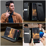 Custodia per telefono CaseMe 033 con fodera in pelle di vitello, inserti in microfibra e protezione RFID., For Samsung Galaxy S10, For Samsung Galaxy A17, For Samsung Galaxy S24 / S25 5G, For Samsung Galaxy S24+ / S25+ 5G
