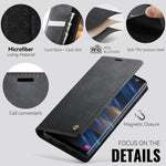 Custodia per telefono CaseMe 033 con fodera in pelle di vitello, inserti in microfibra e protezione RFID., For Samsung Galaxy S10, For Samsung Galaxy A17, For Samsung Galaxy S24 / S25 5G, For Samsung Galaxy S24+ / S25+ 5G