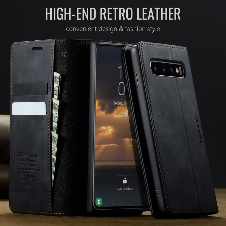 Custodia per telefono CaseMe 033 con fodera in pelle di vitello, inserti in microfibra e protezione RFID., For Samsung Galaxy S10, For Samsung Galaxy A17, For Samsung Galaxy S24 / S25 5G, For Samsung Galaxy S24+ / S25+ 5G