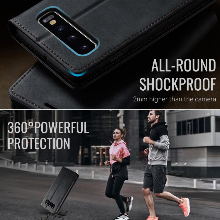 Custodia per telefono CaseMe 033 con fodera in pelle di vitello, inserti in microfibra e protezione RFID., For Samsung Galaxy S10, For Samsung Galaxy A17, For Samsung Galaxy S24 / S25 5G, For Samsung Galaxy S24+ / S25+ 5G