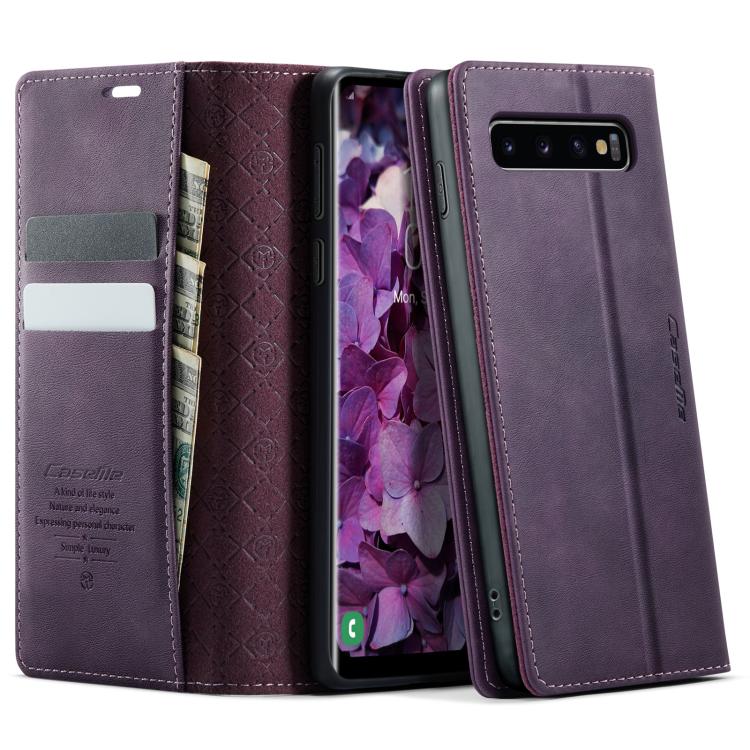 Custodia per telefono CaseMe 033 con fodera in pelle di vitello, inserti in microfibra e protezione RFID., For Samsung Galaxy S10, For Samsung Galaxy A17, For Samsung Galaxy S24 / S25 5G, For Samsung Galaxy S24+ / S25+ 5G