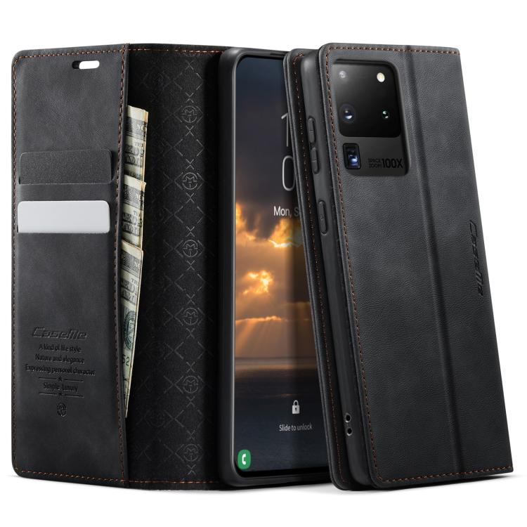 Custodia per telefono CaseMe 033 con fodera in pelle di vitello, inserti in microfibra e protezione RFID., For Samsung Galaxy S21 Ultra 5G, For Samsung Galaxy Note20 Ultra, For Samsung Galaxy S20 Ultra, For Samsung Galaxy S20