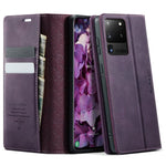 Custodia per telefono CaseMe 033 con fodera in pelle di vitello, inserti in microfibra e protezione RFID., For Samsung Galaxy S21 Ultra 5G, For Samsung Galaxy Note20 Ultra, For Samsung Galaxy S20 Ultra, For Samsung Galaxy S20