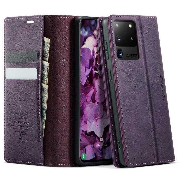 Custodia per telefono CaseMe 033 con fodera in pelle di vitello, inserti in microfibra e protezione RFID., For Samsung Galaxy S21 Ultra 5G, For Samsung Galaxy Note20 Ultra, For Samsung Galaxy S20 Ultra, For Samsung Galaxy S20