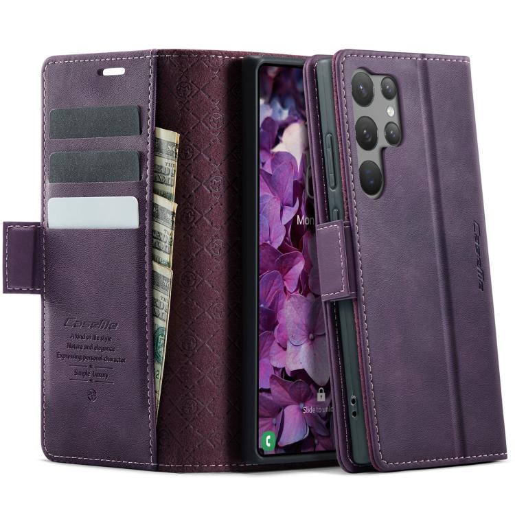 Custodia per telefono CaseMe 033 con fodera in pelle di vitello, inserti in microfibra e protezione RFID., For Samsung Galaxy A34 5G, For Samsung Galaxy A54, For Samsung Galaxy S23 Ultra 5G, For Samsung Galaxy S23+ 5G
