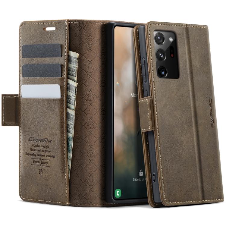 Custodia per telefono CaseMe 033 con fodera in pelle di vitello, inserti in microfibra e protezione RFID., For Samsung Galaxy S21 Ultra 5G, For Samsung Galaxy Note20 Ultra, For Samsung Galaxy S20 Ultra, For Samsung Galaxy S20