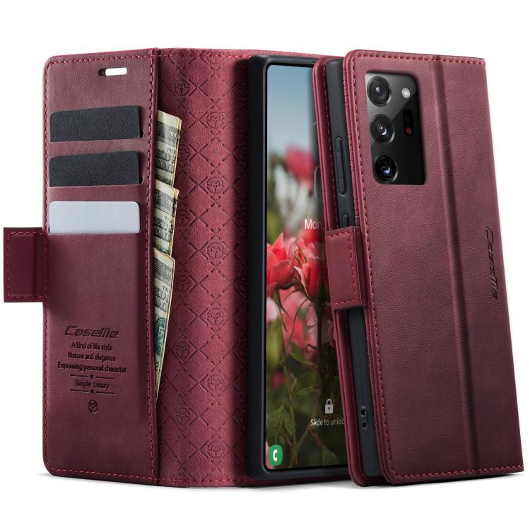 Custodia per telefono CaseMe 033 con fodera in pelle di vitello, inserti in microfibra e protezione RFID., For Samsung Galaxy S21 Ultra 5G, For Samsung Galaxy Note20 Ultra, For Samsung Galaxy S20 Ultra, For Samsung Galaxy S20