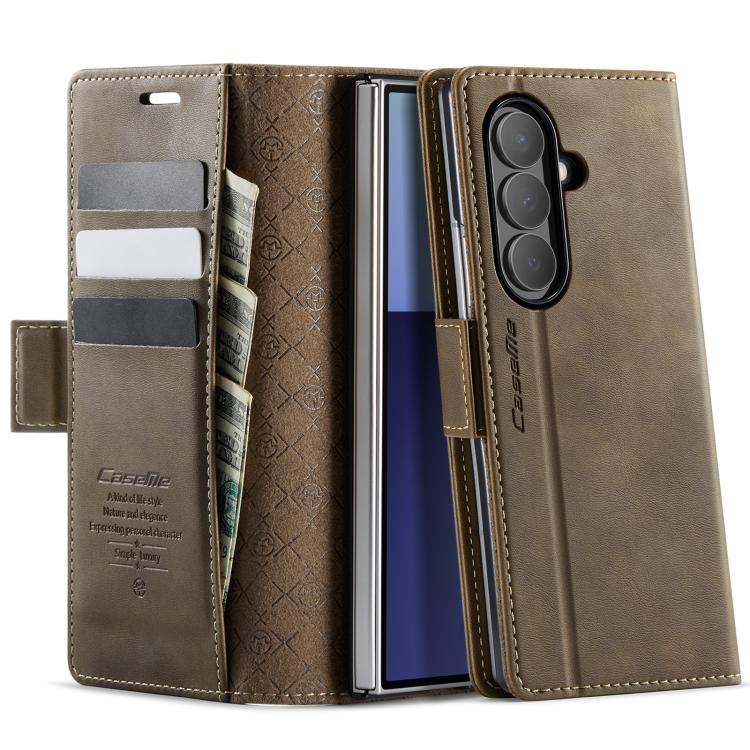 Custodia per telefono CaseMe 033 con fodera in pelle di vitello, inserti in microfibra e protezione RFID., For Galaxy S25 FE 5G, For Samsung Galaxy Z Fold7 5G, For Samsung Galaxy Z Filp7 5G, For Samsung Galaxy S25 Edge