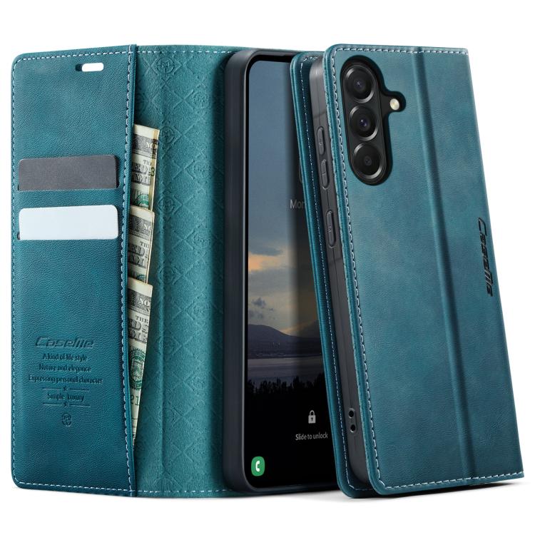 Custodia per telefono CaseMe 033 con fodera in pelle di vitello, inserti in microfibra e protezione RFID., For Galaxy S26 5G, For Galaxy A57 5G, For Galaxy A37 5G, For Galaxy A27 5G