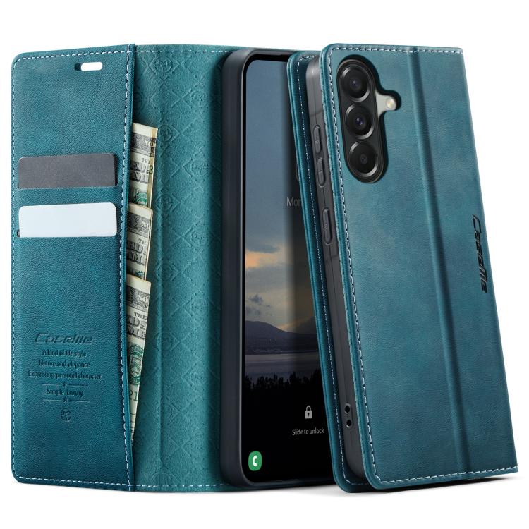 Custodia per telefono CaseMe 033 con fodera in pelle di vitello, inserti in microfibra e protezione RFID., For Galaxy S26 5G, For Galaxy A57 5G, For Galaxy A37 5G, For Galaxy A27 5G
