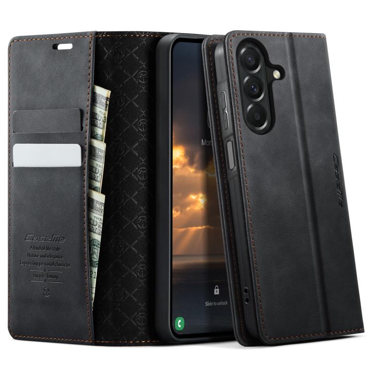 Custodia per telefono CaseMe 033 con fodera in pelle di vitello, inserti in microfibra e protezione RFID., For Galaxy S26 5G, For Galaxy A57 5G, For Galaxy A37 5G, For Galaxy A27 5G