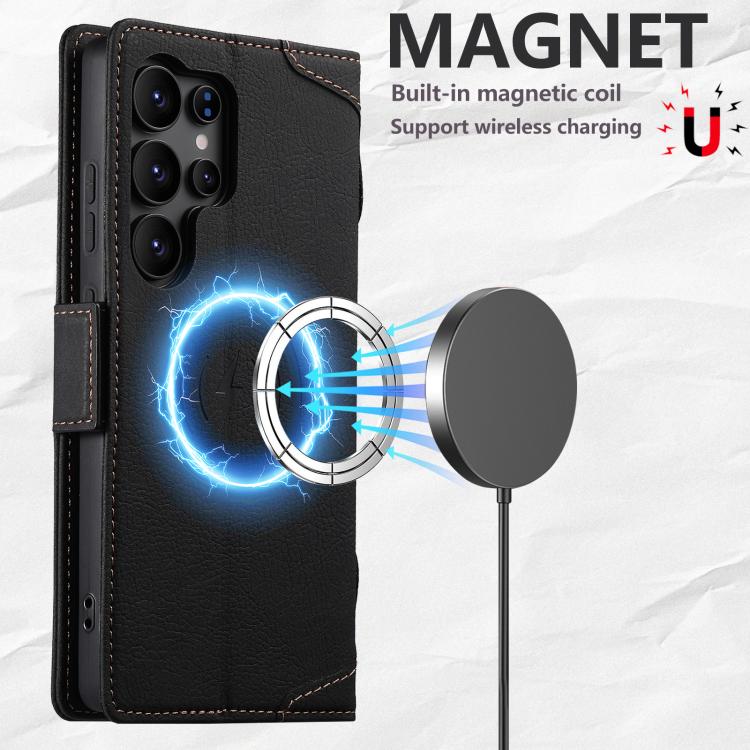 Custodia per telefono in pelle multifunzionale con apertura orizzontale e MagSafe per SUTENI J07, For Samsung Galaxy S26 Ultra 5G, For Samsung Galaxy S25 Ultra 5G, For Samsung Galaxy S24 Ultra 5G, For Samsung Galaxy S23 Ultra 5G                        ...