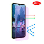 JUNSUNMAY 25 pezzi Pellicola protettiva in vetro temperato trasparente anti-luce blu, For Samsung Galaxy A27 5G, For Samsung Galaxy S25 FE 5G, For Samsung Galaxy S25 Edge 5G, For Samsung Galaxy A26 5G, For Samsung Galaxy A16 5G                         ...