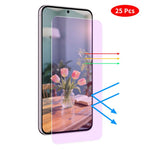 JUNSUNMAY 25 pezzi Pellicola protettiva in vetro temperato trasparente anti-luce blu, For Samsung Galaxy A27 5G, For Samsung Galaxy S25 FE 5G, For Samsung Galaxy S25 Edge 5G, For Samsung Galaxy A26 5G, For Samsung Galaxy A16 5G                         ...