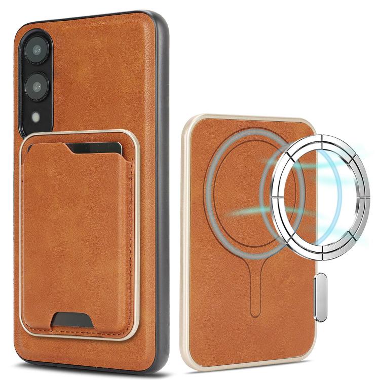 Kalebol Slim MagSafe Ring, custodia magnetica per carte di credito e telefono in pelle., For Samsung Galaxy S26 Ultra 5G, For Samsung Galaxy S25 Edge 5G, For Samsung Galaxy S25 5G, For Samsung Galaxy S25+ 5G