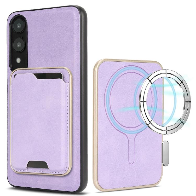 Kalebol Slim MagSafe Ring, custodia magnetica per carte di credito e telefono in pelle., For Samsung Galaxy S26 Ultra 5G, For Samsung Galaxy S25 Edge 5G, For Samsung Galaxy S25 5G, For Samsung Galaxy S25+ 5G