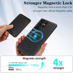 Kalebol Slim MagSafe Ring, custodia magnetica per carte di credito e telefono in pelle., For Samsung Galaxy S23 Ultra 5G, For Samsung Galaxy S23+ 5G, For Samsung Galaxy S23 5G, For Samsung Galaxy S22 Ultra 5G