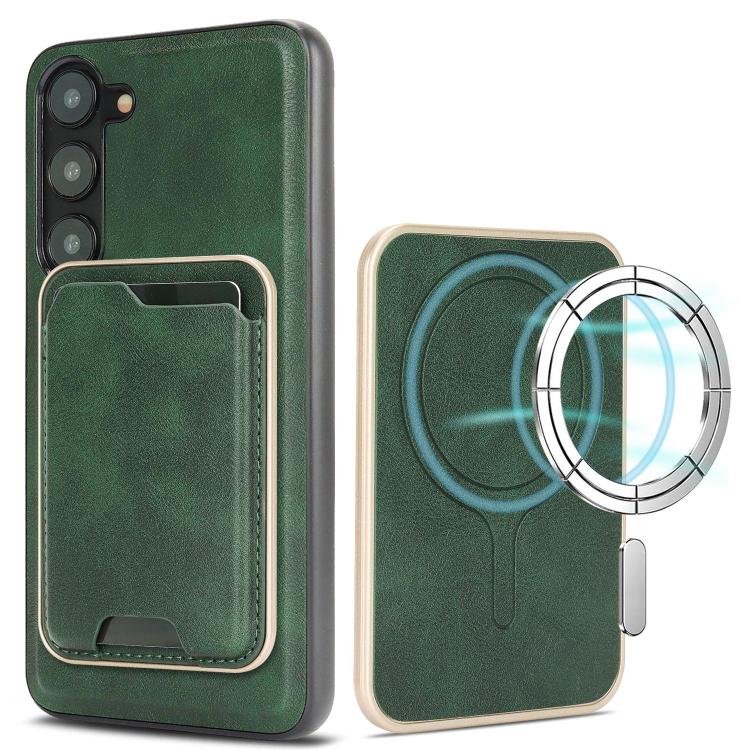 Kalebol Slim MagSafe Ring, custodia magnetica per carte di credito e telefono in pelle., For Samsung Galaxy S23 Ultra 5G, For Samsung Galaxy S23+ 5G, For Samsung Galaxy S23 5G, For Samsung Galaxy S22 Ultra 5G