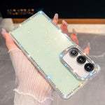 Custodia per telefono anti-caduta in TPU con strass glitterati a 4 angoli., For Samsung Galaxy A35 5G, For Samsung Galaxy S24 Ultra 5G, For Samsung Galaxy S24+ 5G, For Samsung Galaxy S24 5G