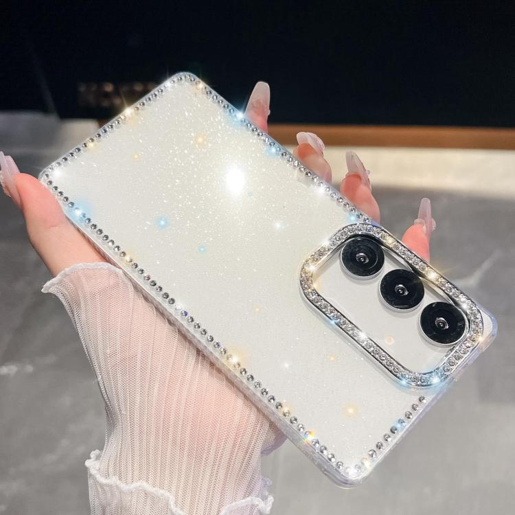 Custodia per telefono anti-caduta in TPU con strass glitterati a 4 angoli., For Samsung Galaxy A35 5G, For Samsung Galaxy S24 Ultra 5G, For Samsung Galaxy S24+ 5G, For Samsung Galaxy S24 5G