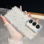 Custodia per telefono anti-caduta in TPU con strass glitterati a 4 angoli., For Samsung Galaxy A16 5G, For Samsung Galaxy S24 FE 5G, For Samsung Galaxy A15 5G, For Samsung Galaxy A55 5G