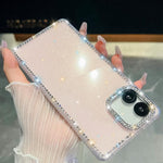 Custodia per telefono anti-caduta in TPU con strass glitterati a 4 angoli., For Samsung Galaxy A07 5G, For Samsung Galaxy A17 5G, For Samsung Galaxy A56 5G, For Samsung Galaxy A26 5G