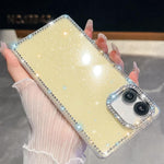 Custodia per telefono anti-caduta in TPU con strass glitterati a 4 angoli., For Samsung Galaxy A07 5G, For Samsung Galaxy A17 5G, For Samsung Galaxy A56 5G, For Samsung Galaxy A26 5G
