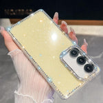 Custodia per telefono anti-caduta in TPU con strass glitterati a 4 angoli., For Samsung Galaxy A07 5G, For Samsung Galaxy A17 5G, For Samsung Galaxy A56 5G, For Samsung Galaxy A26 5G