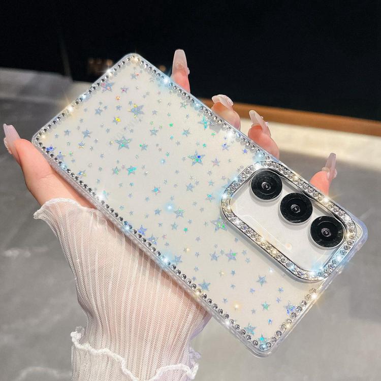 Custodia per telefono anti-caduta in TPU con strass glitterati a 4 angoli., For Samsung Galaxy S26+ 5G, For Samsung Galaxy S26 Ultra 5G, For Samsung Galaxy S26 5G, For Samsung Galaxy A07 4G