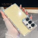 Custodia per telefono anti-caduta in TPU con strass glitterati a 4 angoli., For Samsung Galaxy S26+ 5G, For Samsung Galaxy S26 Ultra 5G, For Samsung Galaxy S26 5G, For Samsung Galaxy A07 4G