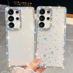 Custodia per telefono anti-caduta in TPU con strass glitterati a 4 angoli., For Samsung Galaxy S26+ 5G, For Samsung Galaxy S26 Ultra 5G, For Samsung Galaxy S26 5G, For Samsung Galaxy A07 4G