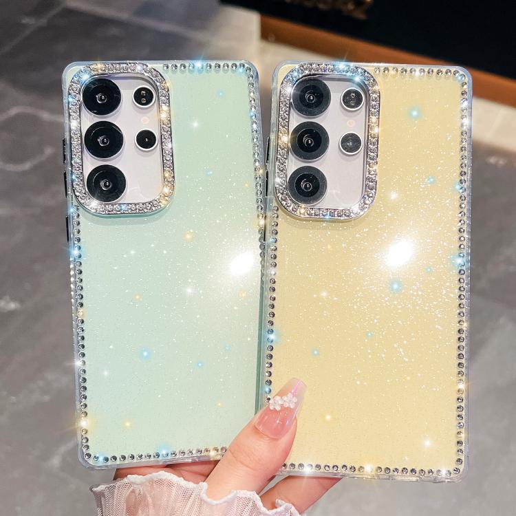 Custodia per telefono anti-caduta in TPU con strass glitterati a 4 angoli., For Samsung Galaxy S26+ 5G, For Samsung Galaxy S26 Ultra 5G, For Samsung Galaxy S26 5G, For Samsung Galaxy A07 4G