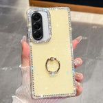 Anello di supporto in TPU con strass glitterati e custodia anti-caduta per telefono, For Samsung Galaxy A17 5G, For Samsung Galaxy A56 5G, For Samsung Galaxy A26 5G, For Samsung Galaxy A36 5G