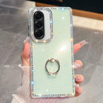 Anello di supporto in TPU con strass glitterati e custodia anti-caduta per telefono, For Samsung Galaxy A17 5G, For Samsung Galaxy A56 5G, For Samsung Galaxy A26 5G, For Samsung Galaxy A36 5G
