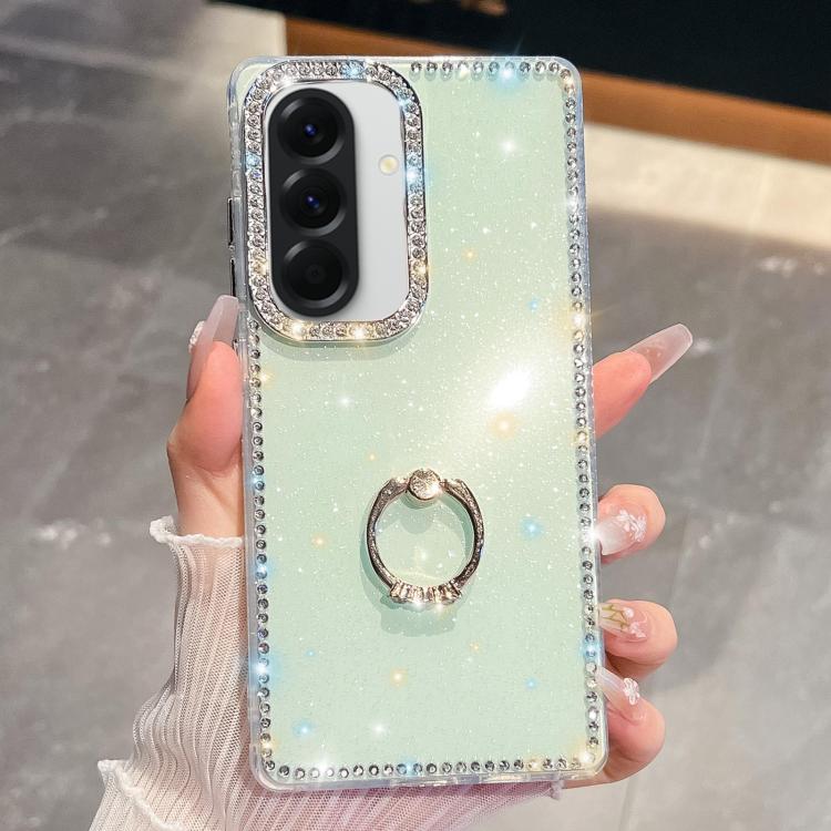 Anello di supporto in TPU con strass glitterati e custodia anti-caduta per telefono, For Samsung Galaxy A17 5G, For Samsung Galaxy A56 5G, For Samsung Galaxy A26 5G, For Samsung Galaxy A36 5G