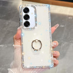 Anello di supporto in TPU con strass glitterati e custodia anti-caduta per telefono, For Samsung Galaxy S25 5G, For Samsung Galaxy S25+ 5G, For Samsung Galaxy S25 Ultra 5G, For Samsung Galaxy A16 5G