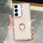 Anello di supporto in TPU con strass glitterati e custodia anti-caduta per telefono, For Samsung Galaxy S25 5G, For Samsung Galaxy S25+ 5G, For Samsung Galaxy S25 Ultra 5G, For Samsung Galaxy A16 5G