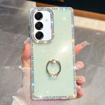 Anello di supporto in TPU con strass glitterati e custodia anti-caduta per telefono, For Samsung Galaxy S25 5G, For Samsung Galaxy S25+ 5G, For Samsung Galaxy S25 Ultra 5G, For Samsung Galaxy A16 5G