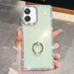 Anello di supporto in TPU con strass glitterati e custodia anti-caduta per telefono, For Samsung Galaxy S26+ 5G, For Samsung Galaxy S26 Ultra 5G, For Samsung Galaxy S26 5G, For Samsung Galaxy A07 5G