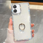 Anello di supporto in TPU con strass glitterati e custodia anti-caduta per telefono, For Samsung Galaxy S26+ 5G, For Samsung Galaxy S26 Ultra 5G, For Samsung Galaxy S26 5G, For Samsung Galaxy A07 5G