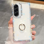 Anello di supporto in TPU con strass glitterati e custodia anti-caduta per telefono, For Samsung Galaxy A17 5G, For Samsung Galaxy A56 5G, For Samsung Galaxy A26 5G, For Samsung Galaxy A36 5G