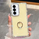 Anello di supporto in TPU con strass glitterati e custodia anti-caduta per telefono, For Samsung Galaxy S26+ 5G, For Samsung Galaxy S26 Ultra 5G, For Samsung Galaxy S26 5G, For Samsung Galaxy A07 5G