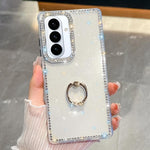 Anello di supporto in TPU con strass glitterati e custodia anti-caduta per telefono, For Samsung Galaxy S26+ 5G, For Samsung Galaxy S26 Ultra 5G, For Samsung Galaxy S26 5G, For Samsung Galaxy A07 5G