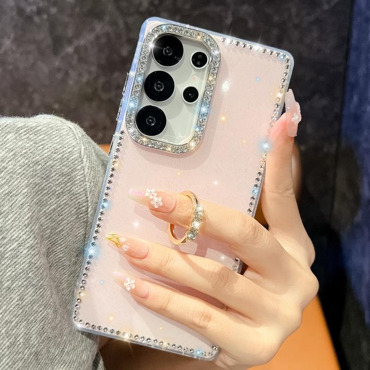 Anello di supporto in TPU con strass glitterati e custodia anti-caduta per telefono, For Samsung Galaxy A17 5G, For Samsung Galaxy A56 5G, For Samsung Galaxy A26 5G, For Samsung Galaxy A36 5G