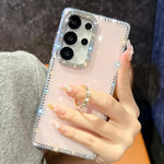 Anello di supporto in TPU con strass glitterati e custodia anti-caduta per telefono, For Samsung Galaxy S25 5G, For Samsung Galaxy S25+ 5G, For Samsung Galaxy S25 Ultra 5G, For Samsung Galaxy A16 5G