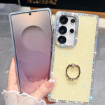 Anello di supporto in TPU con strass glitterati e custodia anti-caduta per telefono, For Samsung Galaxy A17 5G, For Samsung Galaxy A56 5G, For Samsung Galaxy A26 5G, For Samsung Galaxy A36 5G