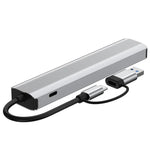 2509 RJ45, USB3.0, USB2.0, USB-C2.0, 3.5mm, DC5V, SD / TF Card Reader Adapter USB-C / USB Hub, 2509