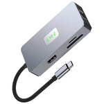 Hub USB-C 7-in-1 con 2 USB 3.2, lettore SD/TF, HDMI, RJ45